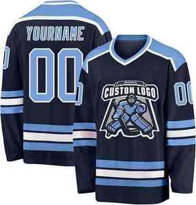 Ensemble de maillots et chaussettes de hockey sur glace personnalisés de haute qualité, sublimation frontale, respirant, 100% polyester, unisexe adulte, OEM SPORTS - Product Image 6