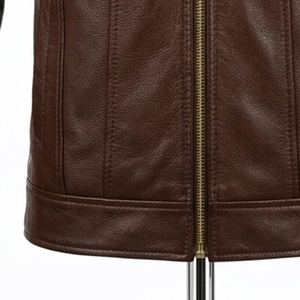 Latest Design <b>Leather</b> Wear <b>Long</b> Sleeves <b>Leather</b> <b>Jacket</b> High Street Men's Winter Quilted <b>Jackets</b> - Product Image 6