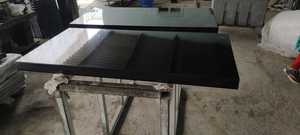 Monumento de granito negro pulido de calidad premium, lápida conmemorativa cortada a medida, lápida moderna para cementerio. - Product Image 3
