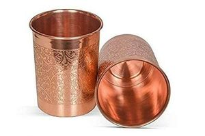 Pure <b>Copper</b> Drinking Glass with Lid Handmade <b>Copper</b> Water Tumbler Wholesale Supplier 100% Pure <b>Copper</b> Water <b>Cup</b> Ayurvedic Drink - Product Image 6
