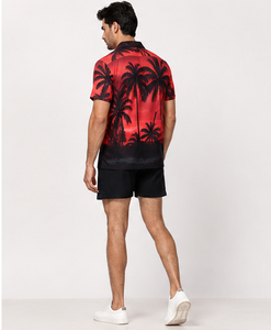 Chemises de plage tropicales personnalisées pour hommes, chemises boutonnées décontractées pour les vacances, chemises hawaïennes à manches courtes, vêtements de plage d'été à fleurs, vente en gros - Product Image 4