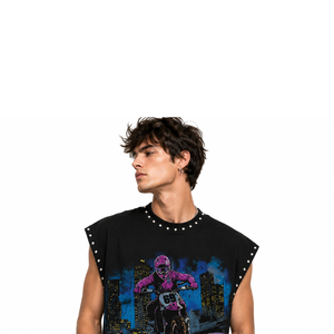 Camiseta sin mangas Glory con estampado personalizado, 100% algodón jersey, tela suave y transpirable, estilo vintage nuevo, para uso unisex. - Product Image 6