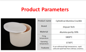 Crisol de cerámica de alúmina 99 de alta pureza Al2O3 1080ml de gran capacidad para la industria química metalúrgica - Product Image 3