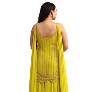 Colección Super Hit: Traje Pakistaní de Tela Pura con Bordado y Pedrería para Mujer - Product Image 5