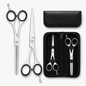 Ensemble de ciseaux de coiffure professionnels en acier inoxydable 440C, lame tranchante, manche long, pour droitiers, usage en salon - Product Image 6