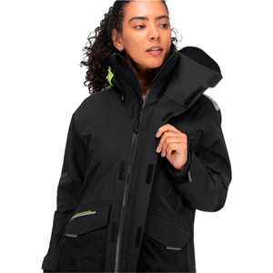 Waterproof Breathable Knitted Soft Shell Stand Collar Hooded Offshore Marine Sailing Suit for <b>Yacht</b> Racing Sailing Sports Custom - Product Image 3
