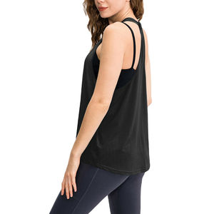 Chaleco Deportivo Personalizado para Mujer, 100% Algodón, Transpirable, de Secado Rápido, para Gimnasio, Fitness, Yoga, Sin Mangas, Diseño Personalizado - Product Image 5