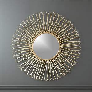 Miroir mural en aluminium au design minimaliste tendance, design moderne élégant pour salon, chambre et salle de bain - Product Image 1