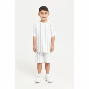 Ensembles de vêtements pour enfants en coton avec logo personnalisé, pour garçons et filles, été, t-shirt et short 2 pièces, pour les sports de plein air, l'école et la vie quotidienne - Product Image 1