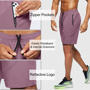 Custom DTG Printed Men's Knee Casual Breathable Polyester/Cotton Blend <b>Sweat</b> Joggers <b>Shorts</b> For Men Drawstring Waist <b>Shorts</b> - Product Image 5
