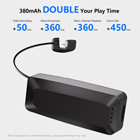 Chargeur de batterie portable, accessoire de batterie externe ultra mini - pour les lunettes Ray-Ban Meta AI (400mAh*2)