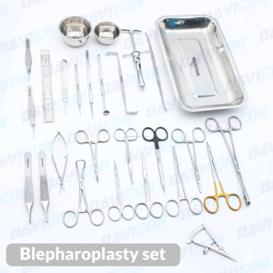 Juego de Instrumentos de Blefaroplastia Manual de Primera Calidad, Herramientas Quirúrgicas Oftálmicas de Acero Inoxidable, Aprobado por CE e ISO, Reutilizable para Cirugía de Párpados - Product Image 1