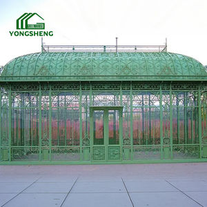 Custom classico giardino vittoriano serra telaio metallico facilmente assemblato per matrimoni ed eventi realizzati con materiale naturale - Product Image 2