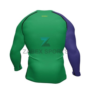 Camiseta de Compresión ZABEX SPORTS 2026 con Estampado Digital de Manga Larga para MMA y BJJ, Elástica, de Spandex/Poliéster para Hombre - Product Image 3