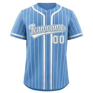 เสื้อเบสบอลปักโลโก้ตามสั่ง ขายดี เสื้อเบสบอลเปล่า 100% โพลีเอสเตอร์/เสื้อเบสบอลติดกระดุมแบบสั่งทำ - Product Image 3
