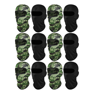 Masque facial en balaclava camouflage unisexe, style sportif pour adultes, utilisation quatre saisons, impression par transfert thermique, 100% polyester - Product Image 1