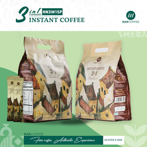3 in 1แบบสำเร็จรูปผสมกาแฟรสครีมแบบแห้งผสมกับนมน้ำตาล600กรัม/ถุงชนิดผงลดความอ้วนจากเวียดนาม - Product Image 6