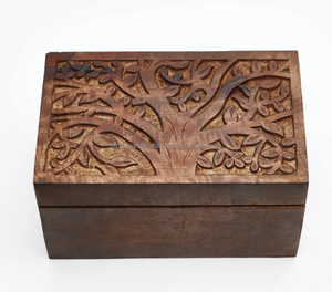 Custom Design Laser Engraving logo <b>Wooden</b> Storage Luxury Box Wood Box Large Decorative <b>Wooden</b> Storage Box - Product Image 1