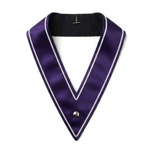 Collier maçonnique en soie de qualité supérieure, léger, confortable, au style épuré, personnalisable pour les événements formels, les cérémonies et les cadeaux - Product Image 1