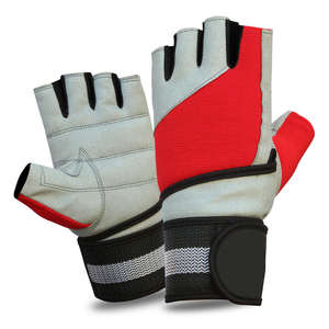 Gants de fitness sans doigts en maille rouge et noire pour la gym, le yoga, le pilates, l'entraînement, pour hommes et femmes, utilisation en extérieur et à domicile - Product Image 5