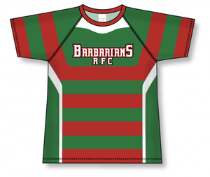 ชุดเสื้อเจอร์ซีย์รักบี้ลีกแบบมีลายทางแบบกำหนดเองพร้อมกางเกงรักบี้พิมพ์ลายด้วยความร้อน ชุดกีฬารักบี้ฟุตบอลสำหรับทีม - Product Image 5