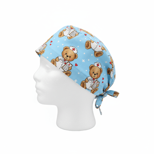 Cute Cartoon Printed Nurse <b>Scrub</b> <b>Caps</b> Adjustable Unisex Surgical Hats Breathable Medical Working <b>Cap</b> For Doctors Nurses - Product Image 5