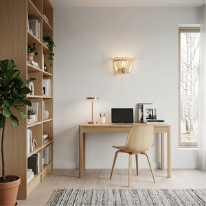 Artisanal Woven Basket Wall Lamp Natural Fibre Accent Light for Hotel Corridors, Bedrooms & Cozy Nooks - Product Image 5