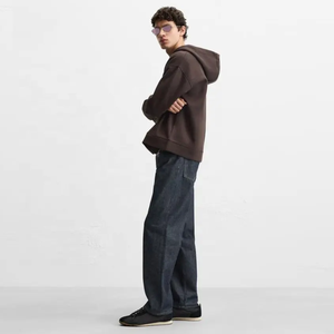 Sweat à capuche homme grande taille premium 3XL 4XL 5XL, coupe oversize, épais, 100% coton, respirant, doublé, hiver, style urbain décontracté - Product Image 4
