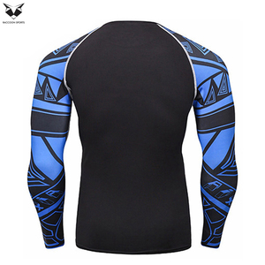 Rashguard de haute qualité pour hommes, matière supérieure, impression personnalisée, manches longues, séchage rapide, pour le sport et la lutte. - Product Image 2
