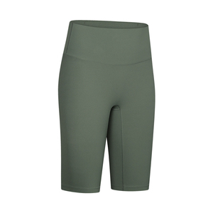 Shorts Deportivos de Cintura Alta con Doble Bolsillo y Logotipo Personalizado para Mujer, Shorts de Yoga y Ciclismo - Product Image 3