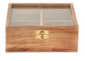 Handmade Wooden Dry Fruit Gift <b>Box</b> 4 Compartment Indian Rosewood Serving <b>Box</b> for Diwali Festival Gifts Home Kitchen - Product Image 6