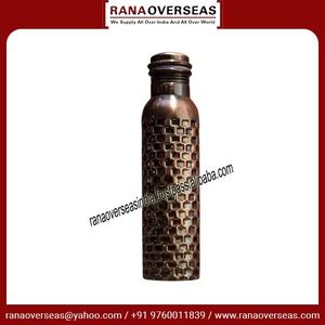 High Quality Pure Copper Drinking Water Bottle in Antique Black for Gym Office <b>Hiking</b> and Travel at Affordable Price - Product Image 5