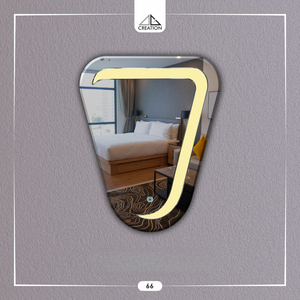 Espejo LED de Pared con Forma Triangular y Doble Color, Diseño Artístico sin Marco, Ecológico y Ligero, Modelo No. DG 210 OS - Product Image 6