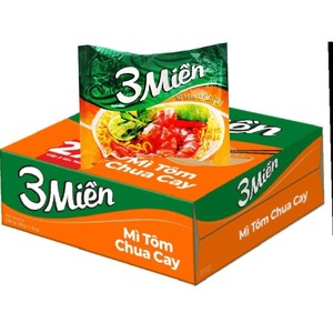 Fideos Instantáneos Fritos con Carne de Res y Hierbas, Marca Vietnam, 65g/taza, 2-3 minutos de cocción, Precio Bajo, Buena Calidad, 3 Mien Gold - Product Image 6