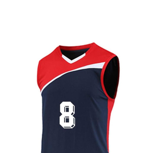 Maillot de volley-ball sans manches pour hommes, personnalisable en couleur par sublimation, 100% polyester, style short, service OEM, toutes saisons - Product Image 5