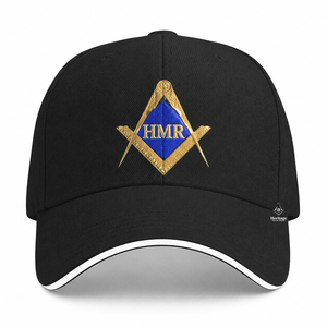 Casquette ajustable brodée pour la franc-maçonnerie, les confréries et les sororités, style grec, vêtements et insignes maçonniques héritages - Product Image 4