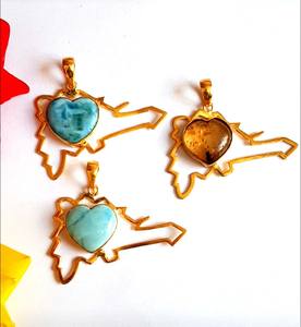 Ensemble de bijoux fait main en argent plaqué vintage avec pierres précieuses mélangées, bague de fiançailles, bague de mariage, boucles d'oreilles, pendentif - Product Image 5