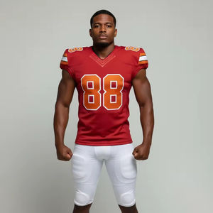 Uniformes de Fútbol Americano Clásicos Personalizados, Tallas Grandes, Unisex, Fabricantes OEM, 100% Poliéster Transpirable, Impresión por Sublimación para Equipos - Product Image 5