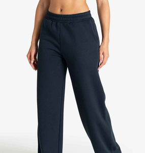 Pantalon de survêtement personnalisé en gros pour femme, doublé polaire, chaud pour l'hiver, coupe large, ample, style jogger - Product Image 2
