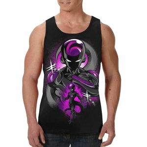 Wears World Dragon logo camisas Camisa sin mangas para hombre Camiseta sin mangas de verano Super Saiyan usa Gym Chaleco UK Gift DTG camiseta sin mangas con estampado - Product Image 3