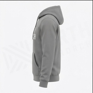 Hoodie surdimensionné élégant pour homme, design vintage délavé avec poche avant, confortable, personnalisable pour l'hiver. - Product Image 3