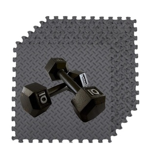 Tapetes de Gimnasio de Espuma EVA Antideslizantes, Absorbentes de Impactos, Inodoros, Aprobados por UKAS, 60x60cm, 10mm de Grosor, Impermeables, Encajables y Lavables - Product Image 6