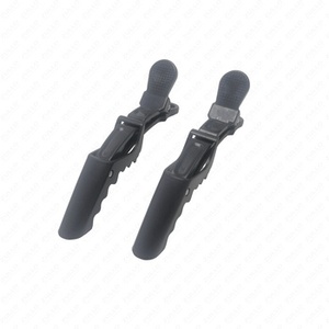 Pince à cheveux crocodile professionnelle en acier inoxydable de haute qualité, antidérapante, pour salon de coiffure, outil de sectionnement, vente en gros OEM - Product Image 3