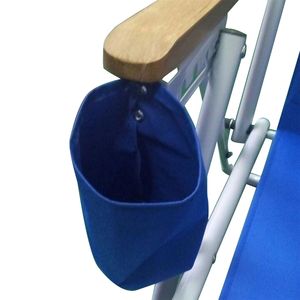 Sedia da Spiaggia Portatile ad Alta Resistenza con Poggiatesta Regolabile, Colore Blu - Product Image 5