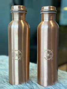Handcrafted <b>Copper</b> Bottle with Elegant Hammered DesigneSmart Drinkware - Product Image 6