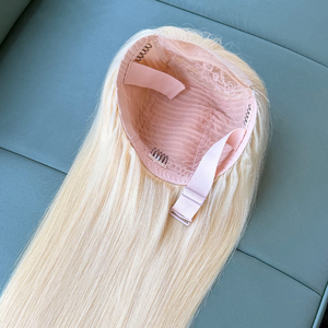 วิกผมตรงสีบลอนด์ 613 แบบ 5x5 HD Lace Closure ความหนาแน่น 180 ขนาด 30-34 นิ้ว ผมแท้เวียดนาม 100% เรียบลื่น ไม่พันกัน - Product Image 5