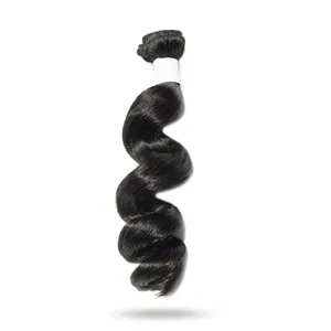 Remy Hair Body Wave Bulk Natural Black 100% Unprocessed Human Hair Silk Base HD Transparent Customizable Size - Product Image 5