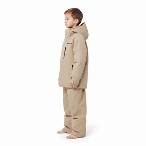 Combinaison de ski pour enfants, imperméable, coupe-vent, chaude, respirante, avec capuche oreilles de lapin, pour snowboard, 100% polyester, fermeture éclair - Product Image 2