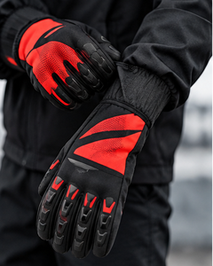 Guantes de Carreras de Dedo Completo, de Poliéster y Algodón, Impermeables, Ligeros, Antideslizantes, con Cierre de Gancho y Bucle, Unisex, para Invierno y Actividades al Aire Libre, con Paneles - Product Image 3