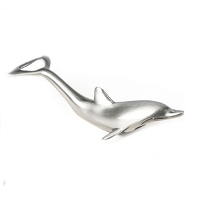 Abridor de Botellas de Cerveza Creativo de Aleación de Zinc con Forma de Delfín y León Marino, Gráfico Animal Metálico, Fundido a Presión - Product Image 4